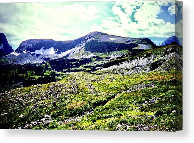  Canvas Print featuring the photograph Ice Plateau by Gordon James
