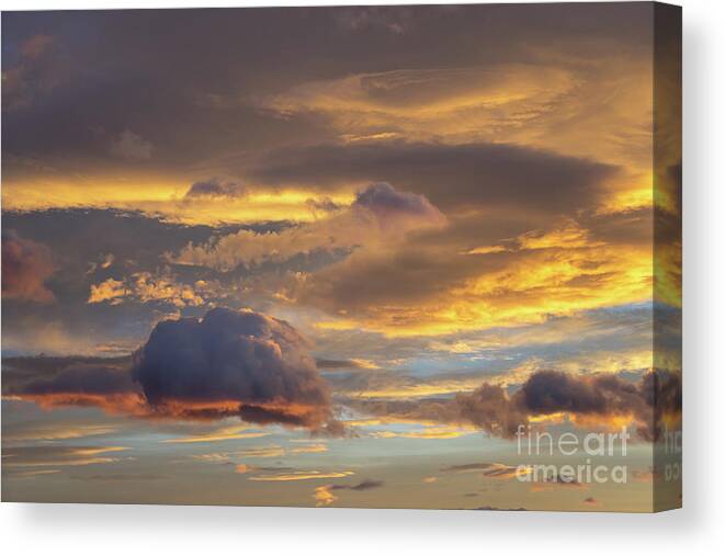 Clouds Canvas Print featuring the photograph In the sea of clouds 2 by Adriana Mueller