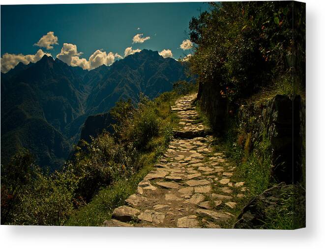 Event Canvas Print featuring the photograph Inca Trail by Ruben Senor is a traveler, writer, director and photographer