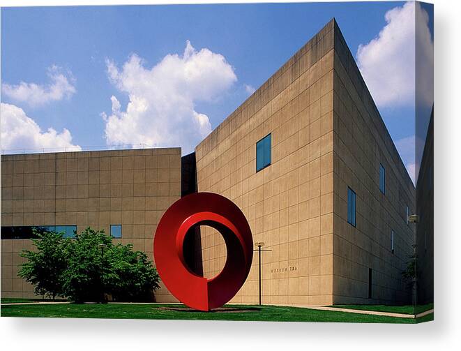  Art Museum Canvas Print featuring the photograph Indiana Unversity's Art Museum, Bloomington, Indiana by Marsha Williamson Mohr
