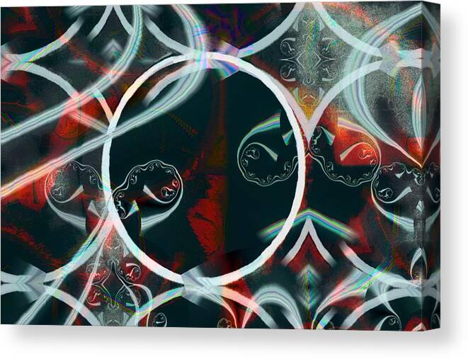 Patterns Canvas Print featuring the digital art Intersetller Residents by Addison Likins