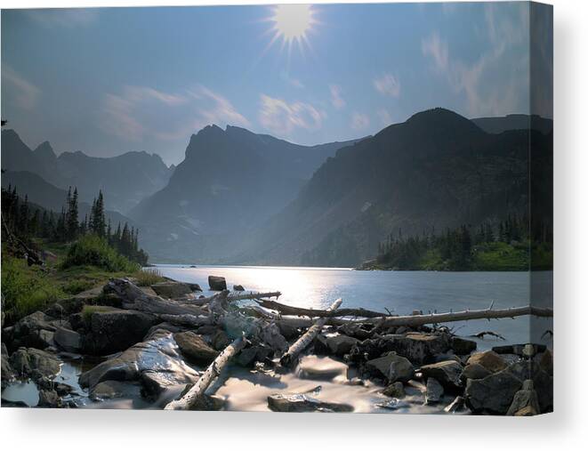 Landscape Canvas Print featuring the photograph Isabelle in Haze by Ivan Franklin