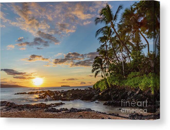 Hawaii Canvas Print featuring the photograph Island Sunset by Jennifer Ludlum