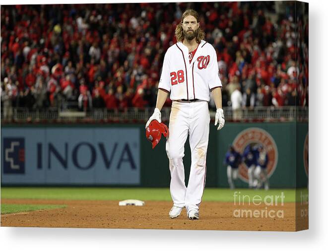 People Canvas Print featuring the photograph Jayson Werth by Patrick Smith