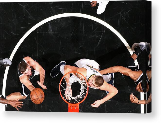 Nba Pro Basketball Canvas Print featuring the photograph Joe Harris by Nathaniel S. Butler