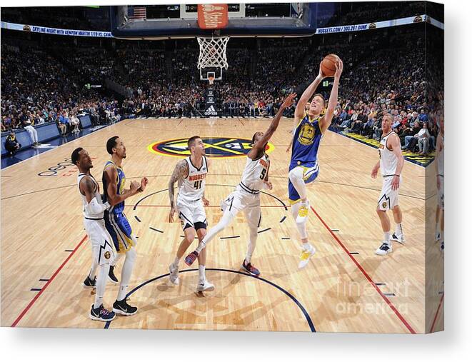 Nba Pro Basketball Canvas Print featuring the photograph Jonas Jerebko by Bart Young
