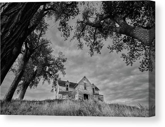 Haunted House Canvas Print featuring the photograph June 2022 Haunted House 2 by Alain Zarinelli