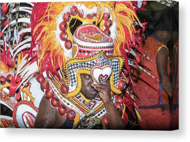 Junkanoo Canvas Print featuring the photograph Junkanoo Street Parade Bahamas 2 by Montez Kerr