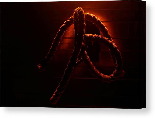 Rope Canvas Print featuring the photograph Just a Rope by David Andersen