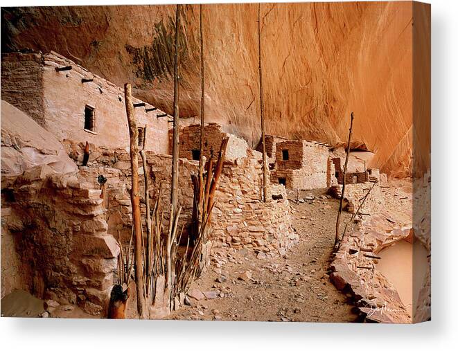Navajo National Monument Canvas Print featuring the photograph Keet Seel by Dan Norris