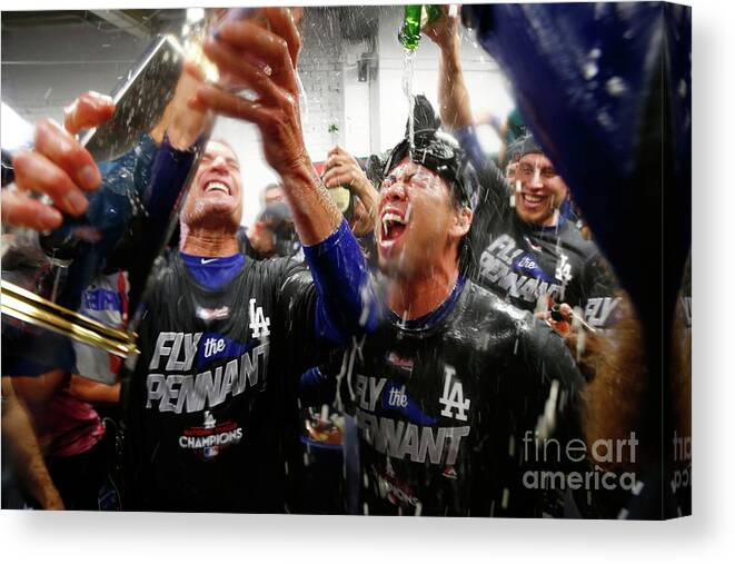 Championship Canvas Print featuring the photograph Kenta Maeda by Jamie Squire