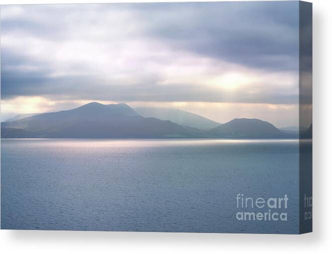 Ocean Canvas Print featuring the photograph Kerry hills and Atlantic ocean by Elena Elisseeva
