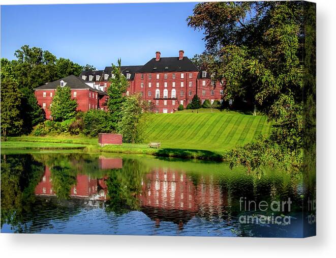 King University Canvas Print featuring the photograph King University at Bristol, Tennessee by Shelia Hunt