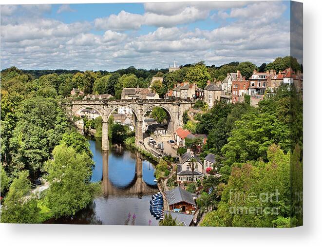 England Canvas Print featuring the photograph Knaresborough by Tom Holmes Photography