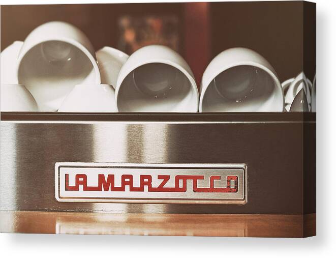 Espresso Canvas Print featuring the photograph La Marzocco by Scott Norris