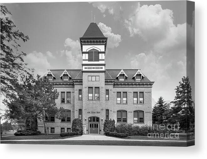 Lakeland College Canvas Print featuring the photograph Lakeland College Old Main Hall by University Icons