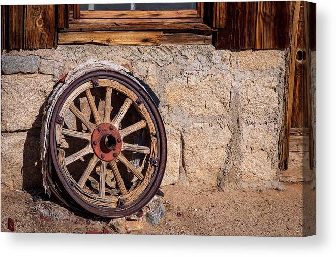 Wheel Canvas Print featuring the photograph Left Behind by Stephen Sloan
