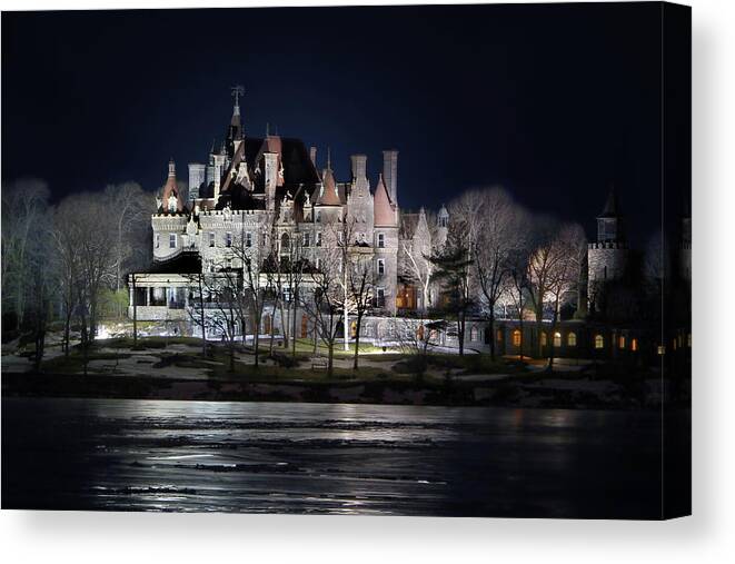 Boldt Castle Canvas Print featuring the photograph Let the Light On by Lori Deiter