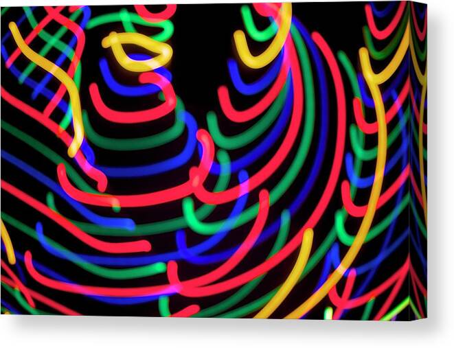 Light Canvas Print featuring the photograph Light Painting - The Dancers by Sean Hannon