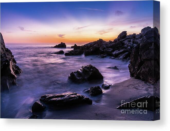 Seascape Canvas Print featuring the photograph Little Corona Del Mar California by Abigail Diane Photography