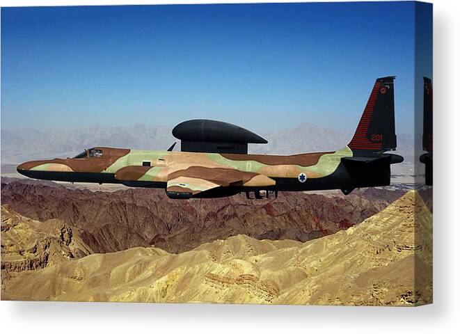 Lockheed Canvas Print featuring the digital art Lockheed U-2I Mehrahghel by Custom Aviation Art