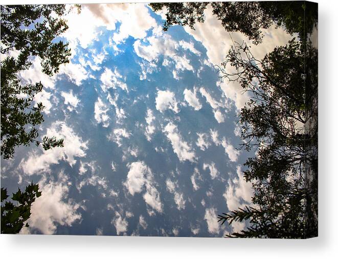 Clouds Canvas Print featuring the photograph Lots of Little Clouds by W Craig Photography