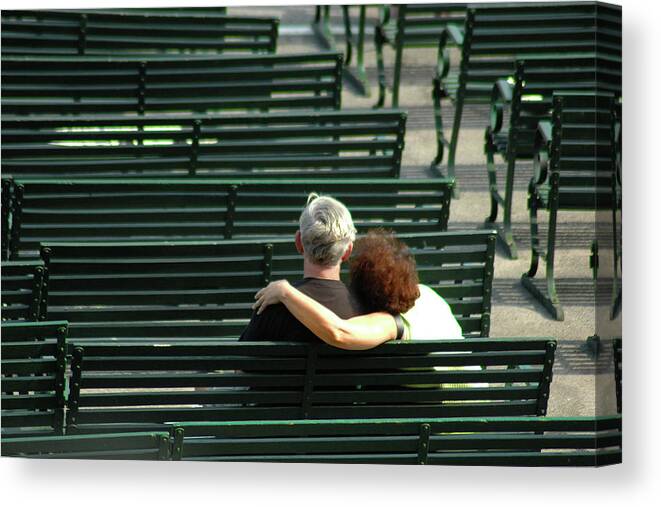 Couple Canvas Print featuring the photograph Love Never Gets Old by Jerry Griffin