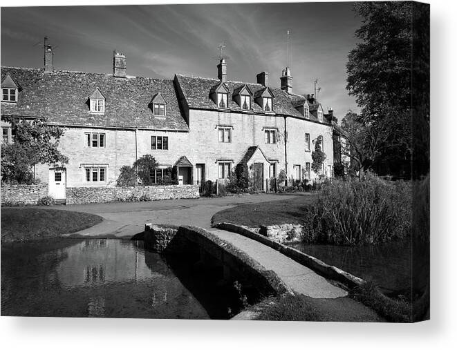 Britain Canvas Print featuring the photograph Lower Slaughter, Gloucestershire, UK by Seeables Visual Arts