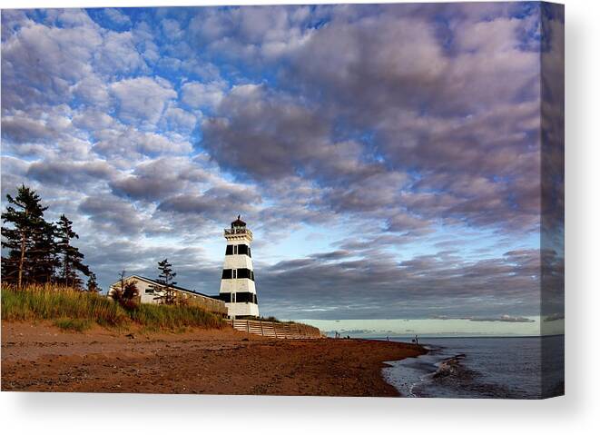 Pei Canvas Print featuring the photograph Mackerel Sky by Marcy Wielfaert