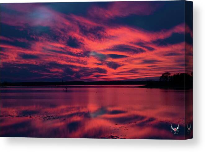 Sunset Canvas Print featuring the photograph Magical Sunset by Pam Rendall