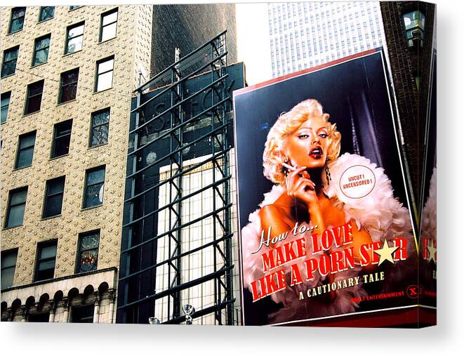 New York Canvas Print featuring the photograph Make Marilyn by Claude Taylor