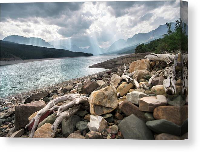 Glacier Canvas Print featuring the photograph Many Glacier by Steven Keys