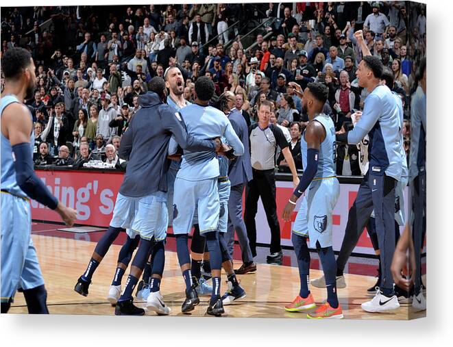 Marc Gasol Canvas Print featuring the photograph Marc Gasol by Mark Sobhani
