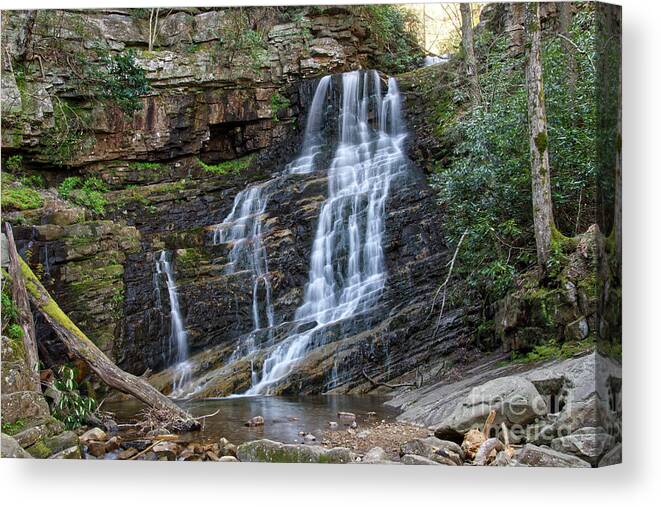 Margarette Falls Canvas Print featuring the photograph Margarette Falls 4 by Phil Perkins