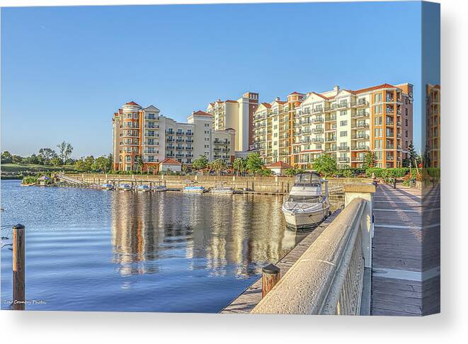 Hotel Canvas Print featuring the photograph Marina Inn at Grande Dunes by Mike Covington