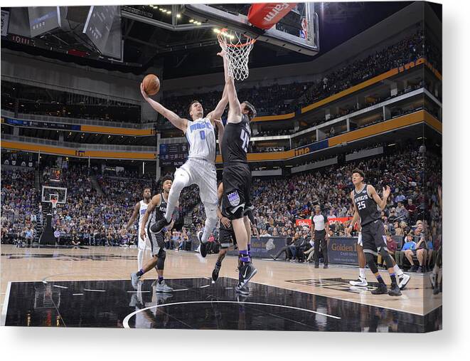 Mario Hezonja Canvas Print featuring the photograph Mario Hezonja by Rocky Widner