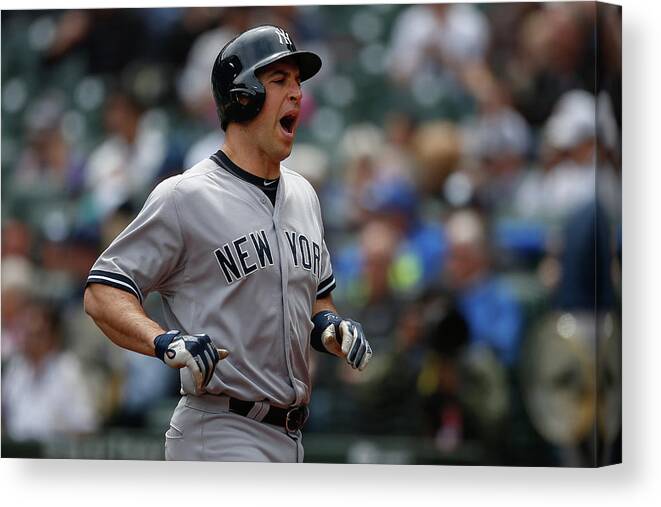Second Inning Canvas Print featuring the photograph Mark Teixeira by Otto Greule Jr