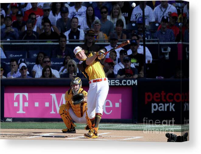 People Canvas Print featuring the photograph Mark Trumbo by Sean M. Haffey