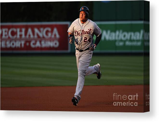 People Canvas Print featuring the photograph Miguel Cabrera by Sean M. Haffey