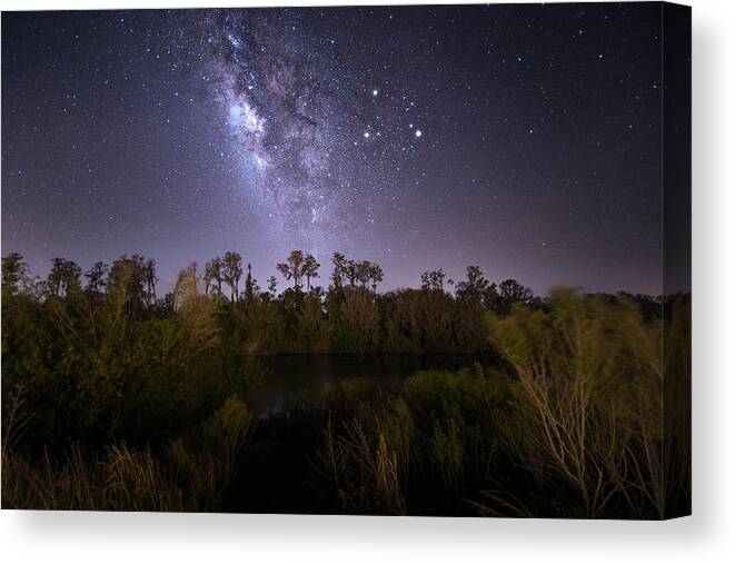 Milky Way Canvas Print featuring the photograph Milky Way Nights by Mark Andrew Thomas