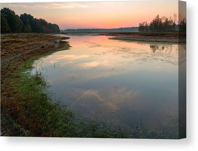 Scenics Canvas Print featuring the photograph Mirror The Sky by William Mevissen