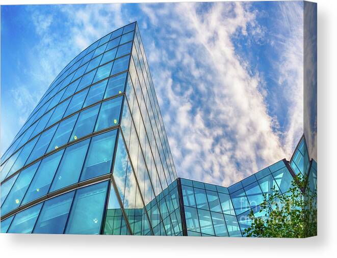 Architecture Canvas Print featuring the photograph Modern Architecture London South Bank by Jane Rix