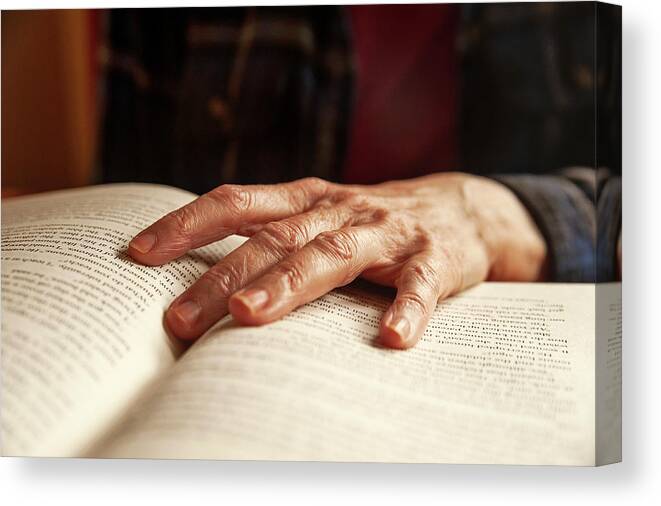 Personal Canvas Print featuring the photograph Momma's Hand by Scott Cordell
