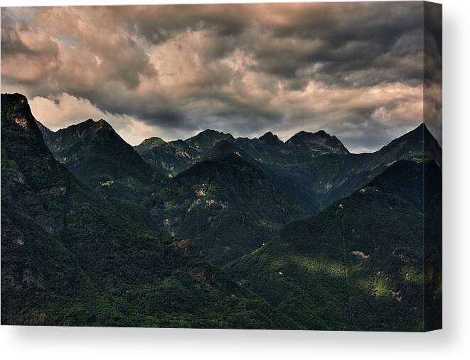 Mountain Canvas Print featuring the photograph Monte Capezzone by Ioannis Konstas