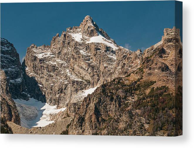 Grand Teton National Park Canvas Print featuring the photograph Mountain Peaks by Melissa Southern