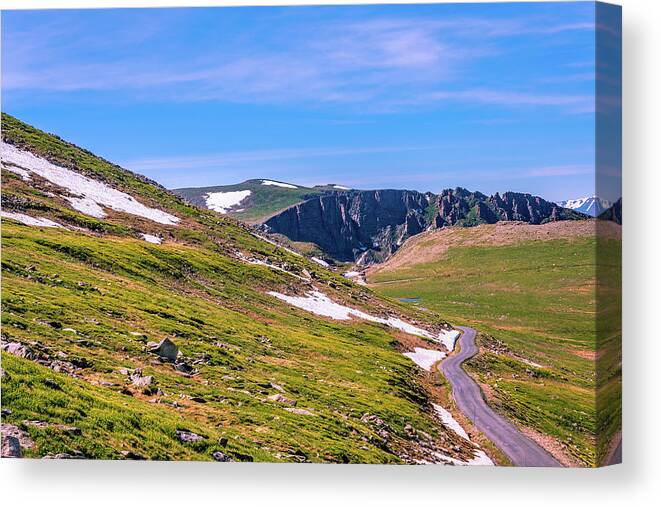 Driving Canvas Print featuring the photograph Mountain Road by Nathan Wasylewski