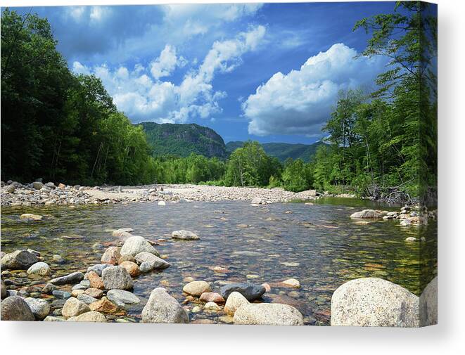 Mountain Canvas Print featuring the photograph Mountain Stream by Steven Nelson