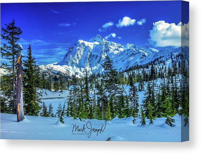 Landscape Canvas Print featuring the photograph Mt. Baker Snow by Mark Joseph
