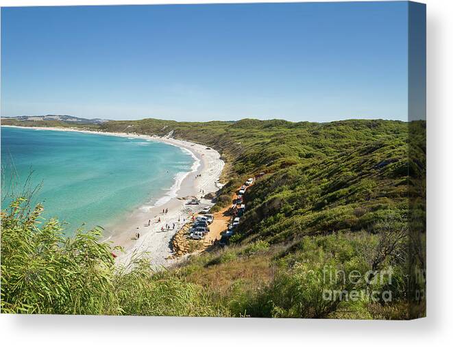 Mutton Bird Beach Canvas Print featuring the photograph Mutton Bird Beach, Elleker, Western Australia by Elaine Teague