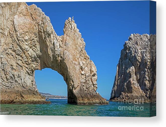 Natural Arch Canvas Print featuring the photograph Natural Arch of Cabo San Lucas, Baja California Sur, Mexico by Arterra Picture Library